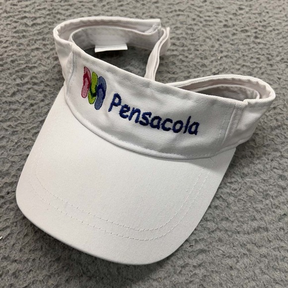 Pensacola Florida Hat Cap Womens Visor One Size Shade Shack Sun Visor Flip Flops - Picture 1 of 3